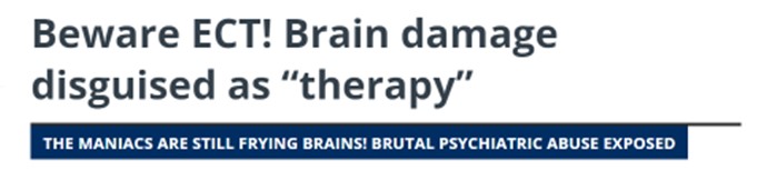 Akta er för ECT! Hjärnskada förtäckt som ”behandling”
